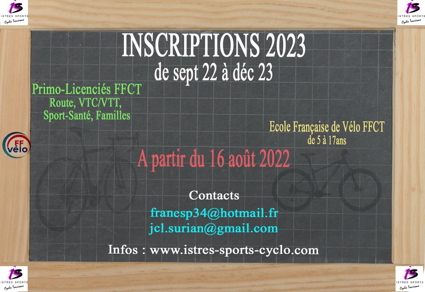 Pub inscription 2023